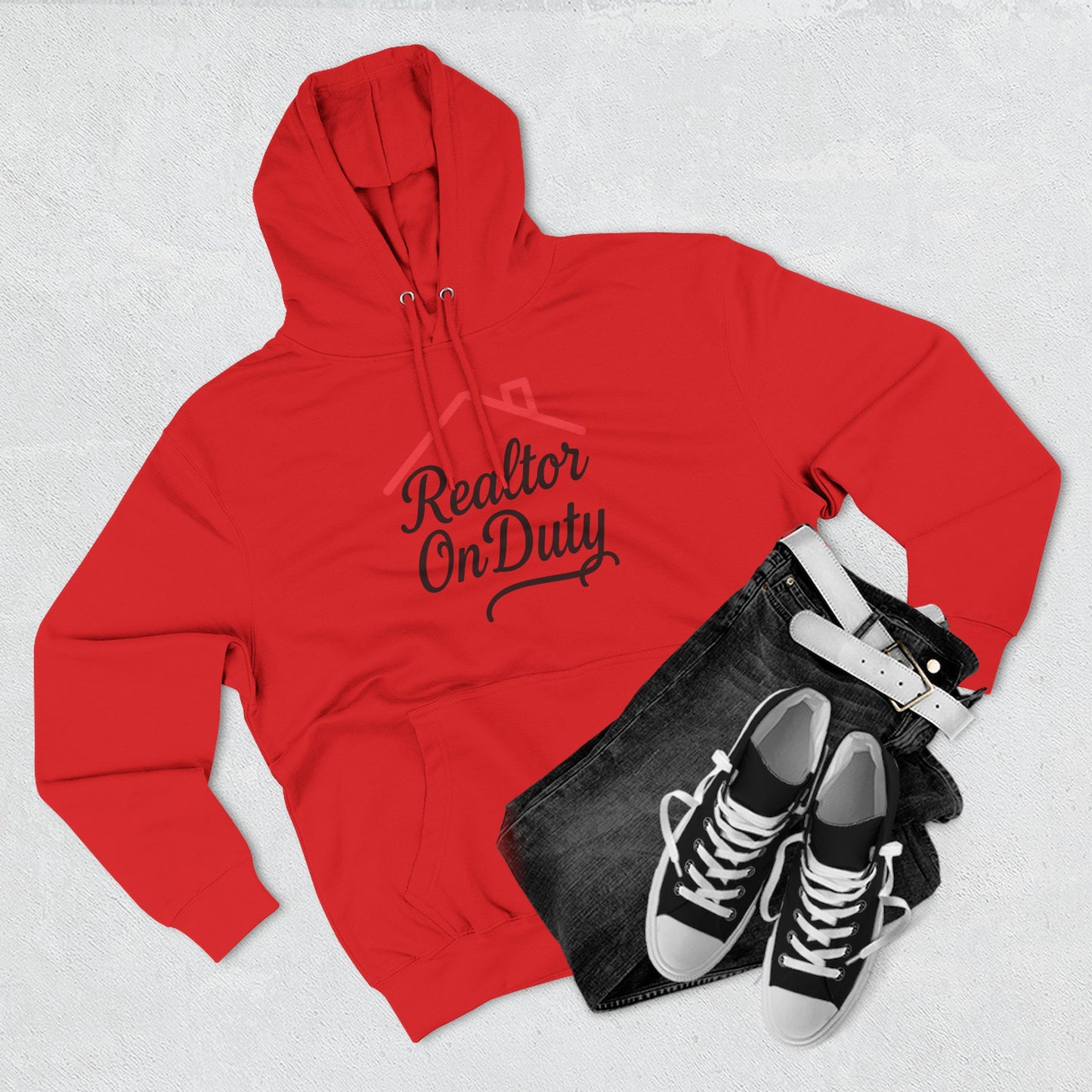 Realtor On Duty Hoodie – Real Estate Agent Fleece Pullover